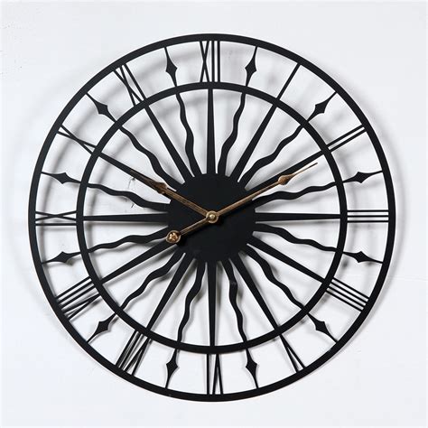 Buy Large Metal Wall Clock Modern Design