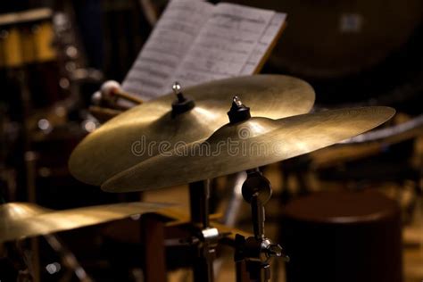 Orchestral Cymbals Stock Photo Image Of Black Plate 98340828