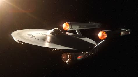 Star Trek Spaceship Vehicle Science Fiction Cgi Render Digital Art Uss