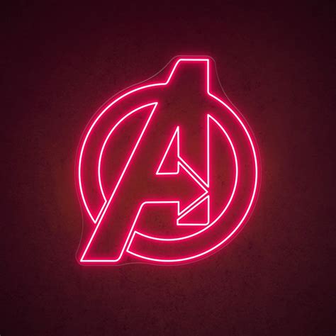 Marvel Avengers Logo Neon Sign In 2022 Neon Signs Led Neon Signs Neon
