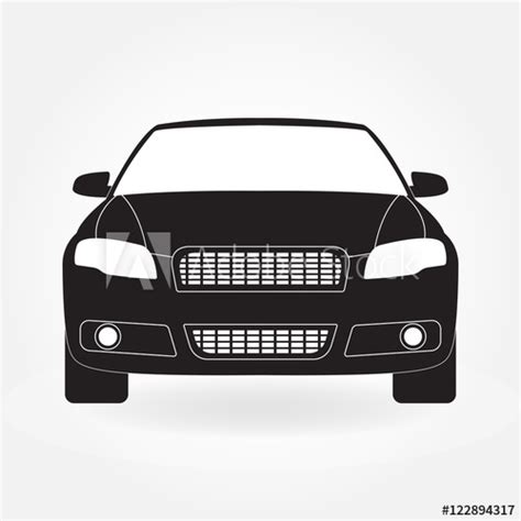 Car Front View Vector At Collection Of Car Front View