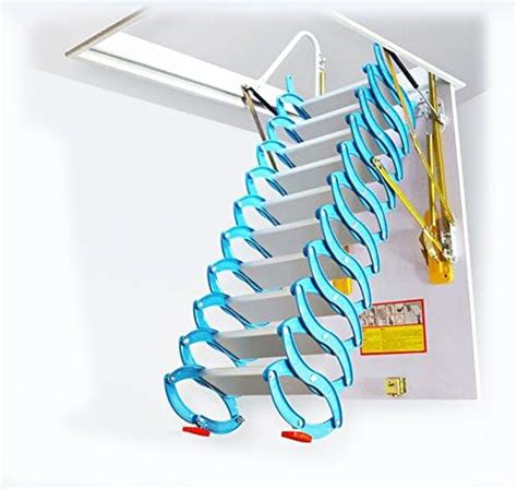 Intbuying New Folding Ladder Loft Stairswall Mounted Folding Ladder