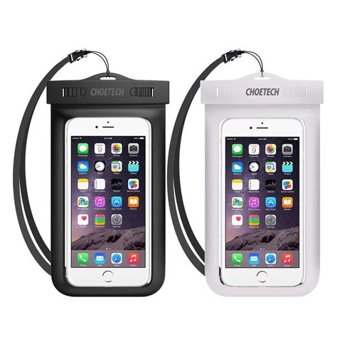 Choetech Wpc007 Universal Waterproof Cell Phone Pouch 2 Pack Water