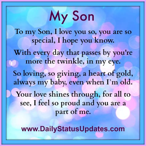Quotes Words For My Son Cocharity