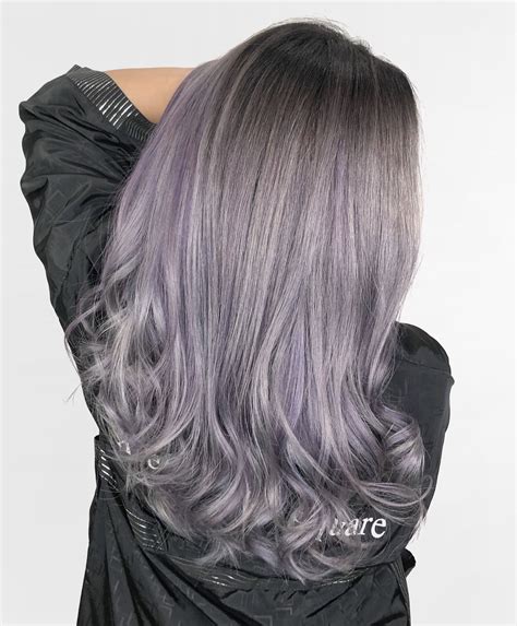 Ash Lavender Grey Hair Purple Grey Hair Lavender Grey Hair Ash Hair