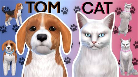 Criando Os Pets Da SÉrie Tom E Cat The Sims 4 Youtube