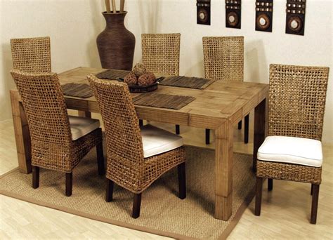 Ryggestad grebbestad stefan table and 4 chairs ikea with regard to via. Rattan Dining Chairs Presenting Modern Rusticity for ...