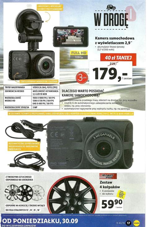 Lidl 3009 Września Katalog Kamera Samochodowa Kołpaki