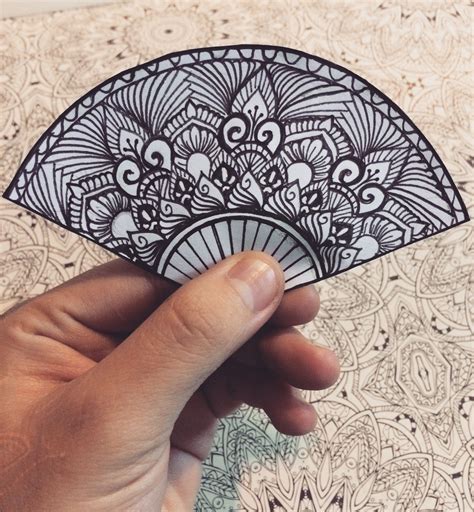 Funny Fan Piece Of Mandala Fan Tattoo Tattoo Drawings Tattoos