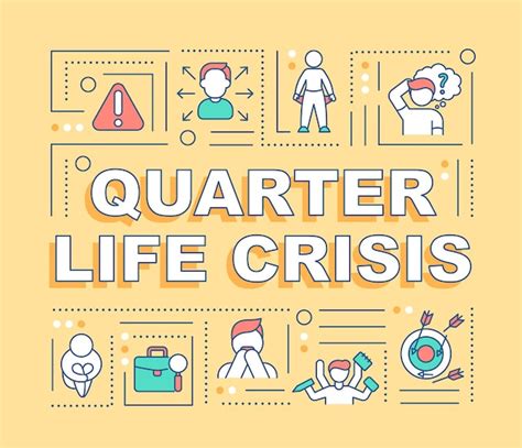 Premium Vector Quarter Life Crisis Word Concepts Banner