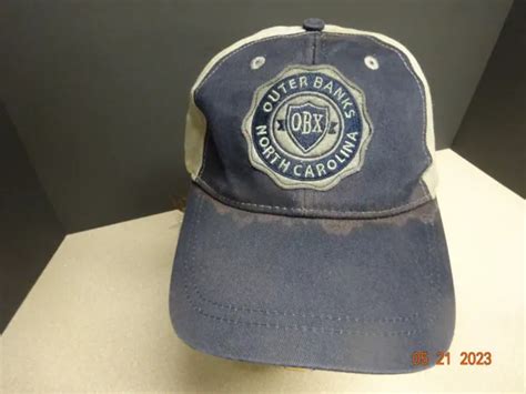 Vintage Obx Outer Banks North Carolina Hat Cap Nc Adjustable Strapback
