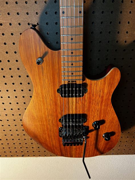 2021 Evh Wolfgang Wg Standard Exotic Koa Electric Guitar Floyd Rose