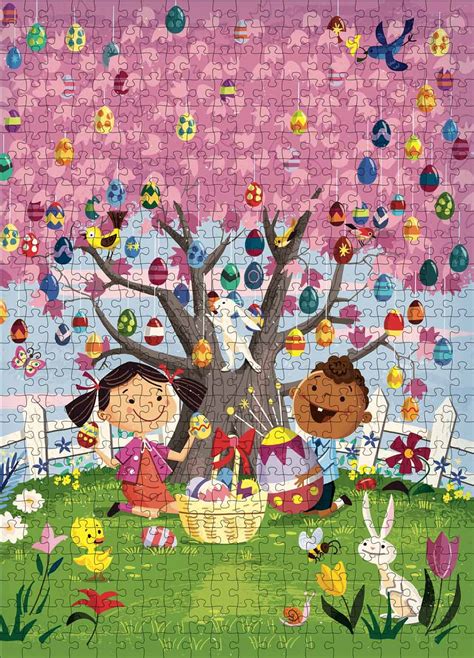 Happy Easter Puzzle 500 Pieces Gibbs Smith Puzzle Warehouse