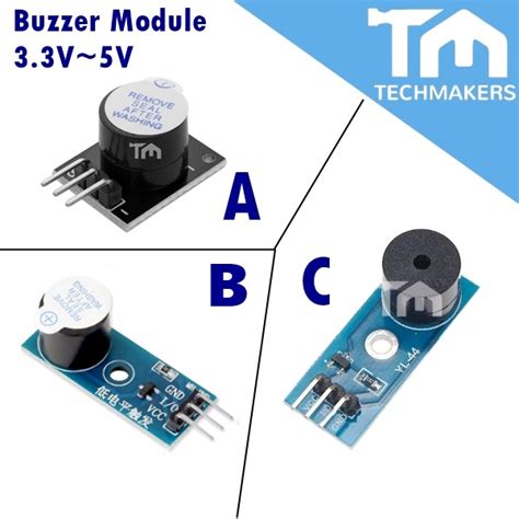 Active Buzzer Module 33v5v Ky 012 Yl 44 For Arduino Raspberry Pi Diy