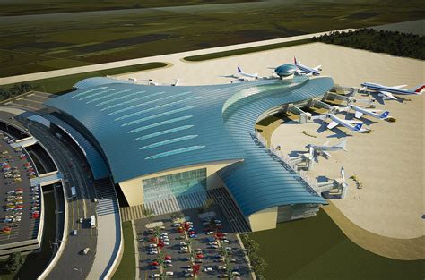 ASHGABAD INTERNATIONAL AIRPORT KORPUS DESIGN ARCHITECTURE