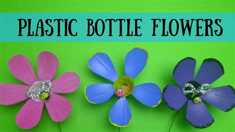 Diy Plastic Bottle Flowers Spring Crafts For Kids