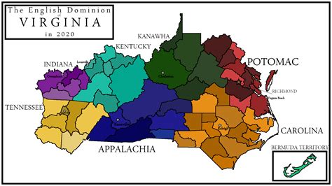 The Dominion Of Virginia Rimaginarymaps