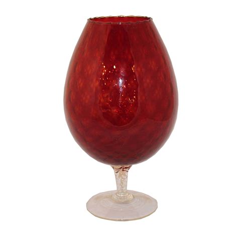 Red Empoli Glass Vase Foxglove Antiques And Galleries