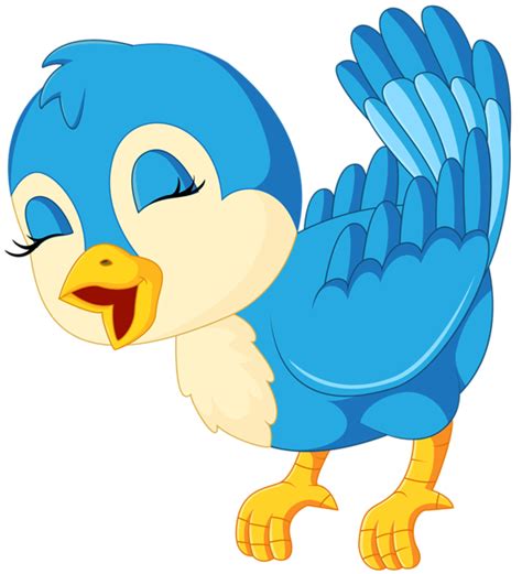 Blue Bird Cartoon Png Clip Art Image Gallery