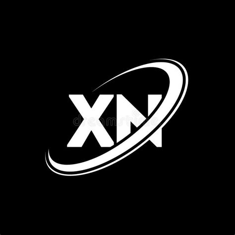 Xn X N Letter Logo Design Initial Letter Xn Linked Circle Uppercase Monogram Logo Red And Blue