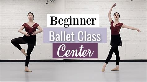Beginner Ballet Class Center At Home Workout Kathryn Morgan Youtube