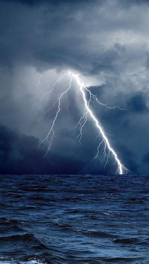 Download Wallpaper Sea 5k 4k 8k Ocean Storm Lightning By Melissac58