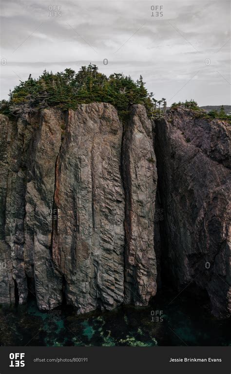 Rocky Cliff In Newfoundland And Labrador Canada Stock Photo Offset