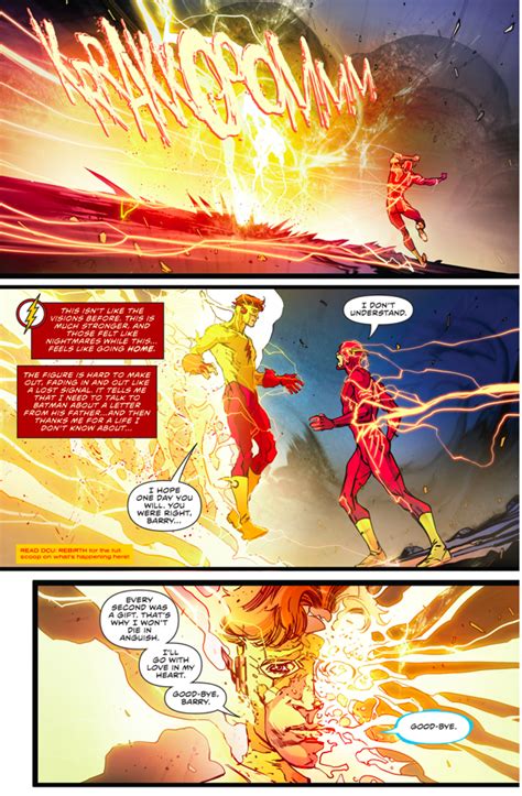 Barry Allen Remembers Wally West The Flash Rebirth Comicnewbies