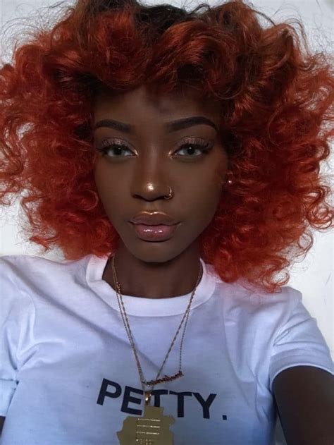 20 Most Flattering Hair Color Ideas For Red Hair On Dark Skin
