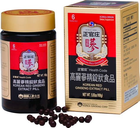 Korean Panax Red Ginseng Extract 800 Pills 100 Non Gmo Gluten Free