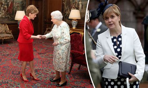 Nicola sturgeon is leading the pollcredit: Sturgeon welcomes Queen to Edinburgh in dress similar to ...