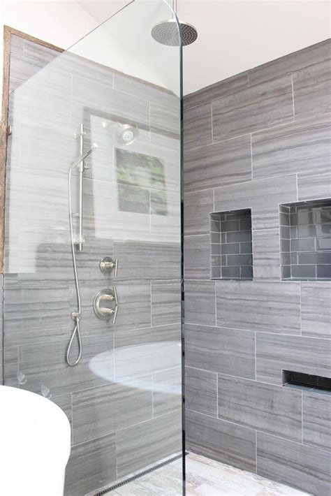 Gray Subway Tile Shower A Statement Piece For Any Home Shower Ideas