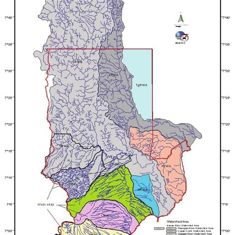 Map Of Davaos 8 Main Watersheds Figure 1 Map Of Davaos 8 Main