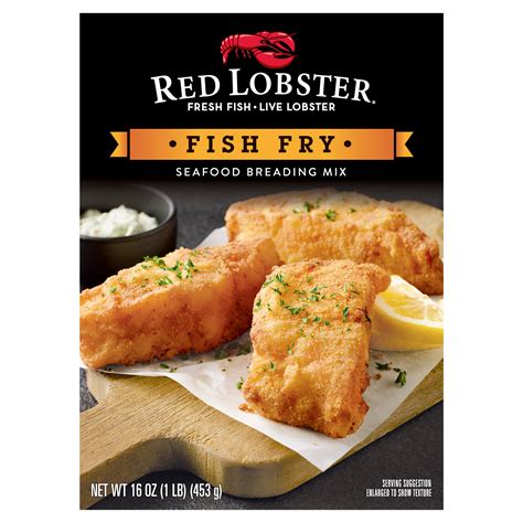Red Lobster Fish Fry Seafood Breading Mix 16 Oz Box