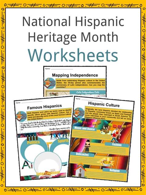 Hispanic Heritage Month Printables