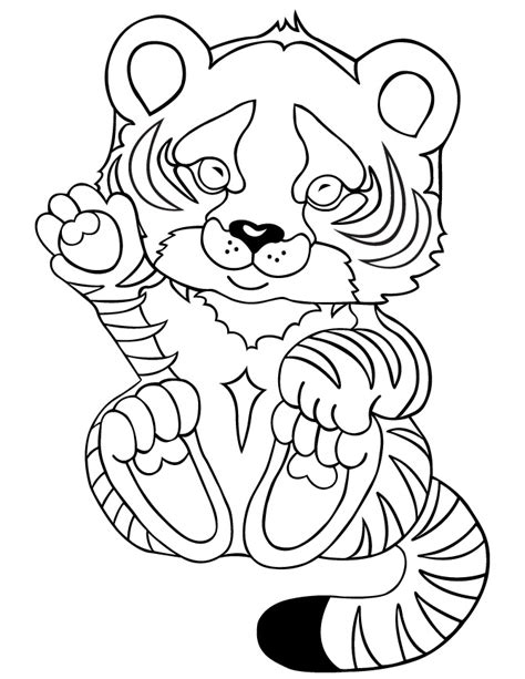 Tiger Coloring Pages For Kids Printable