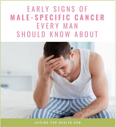 Specific Early Signs Of Cancer In Men That Every Man Should Know