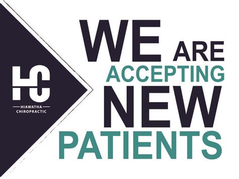 Accepting New Patients Chiropractic Hiawatha Patient