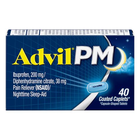 Save On Advil Pm Ibuprofen Pain Relief 200 Mg Coated Caplets Order
