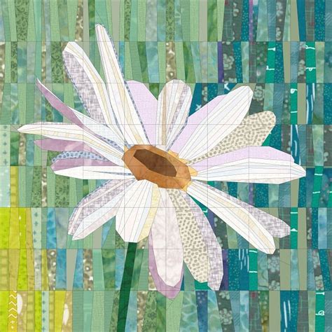 Daisy String Quilt Quilt Art Design Art Quilts Landscape Art