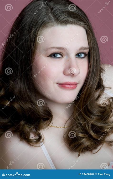 Headshot Beautiful Young Woman Stock Photo Image Of Fashion Graceful