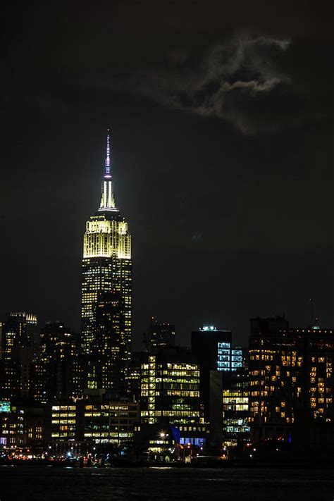 Empire State Building At Night Nyc Skyline Photograph By Bob Cuthbert