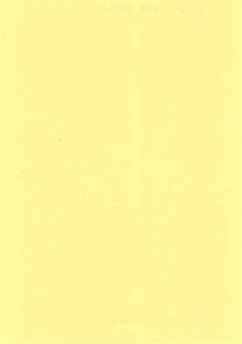 A4 Insert Paper Light Yellow
