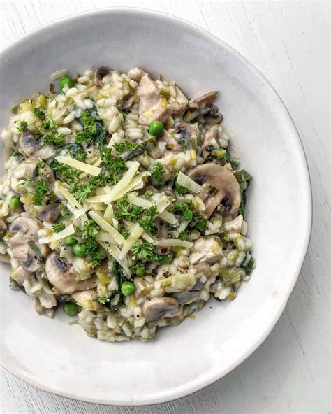 Chicken Mushroom And Leek Risotto Nourish And Tempt