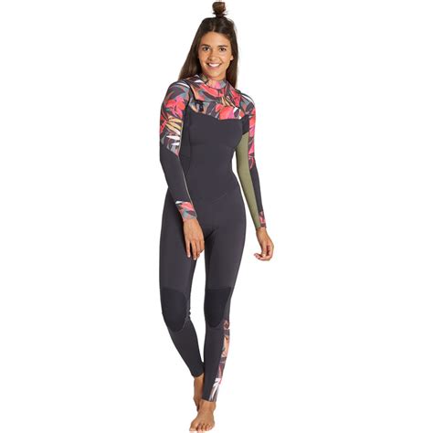 2020 Billabong Womens Salty Dayz 43mm Chest Zip Wetsuit Tropical Q44g30 Wetsuits Wetsuit Outlet