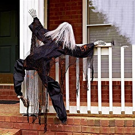 Halloween Climbing Zombies Scary Hanging Ghost With Bloodstains Haunted