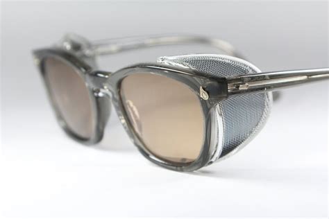 american optical steampunk 1950s nos side shield safety motorcycle glasses 4 variations