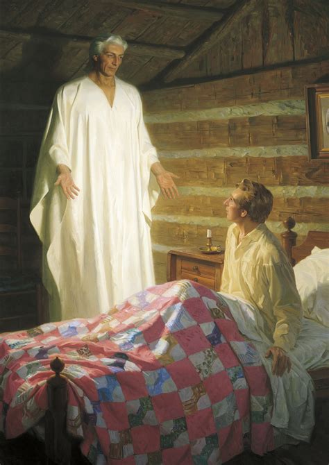 Moroni Appears To Joseph Smith In His Room The Angel Moroni Appears To