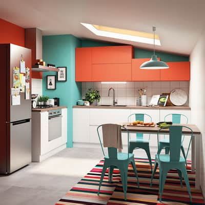Disfrute de las ventajas del diseñador online: Cucina in kit DELINIA bianco L 370 cm prezzi e offerte ...