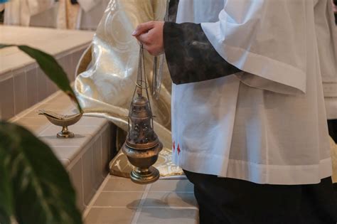 Altar Boy Incense And Censer Catholic Stock Photo